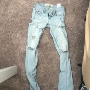 Hollister light wash boot cut jeans 0L w24 l35